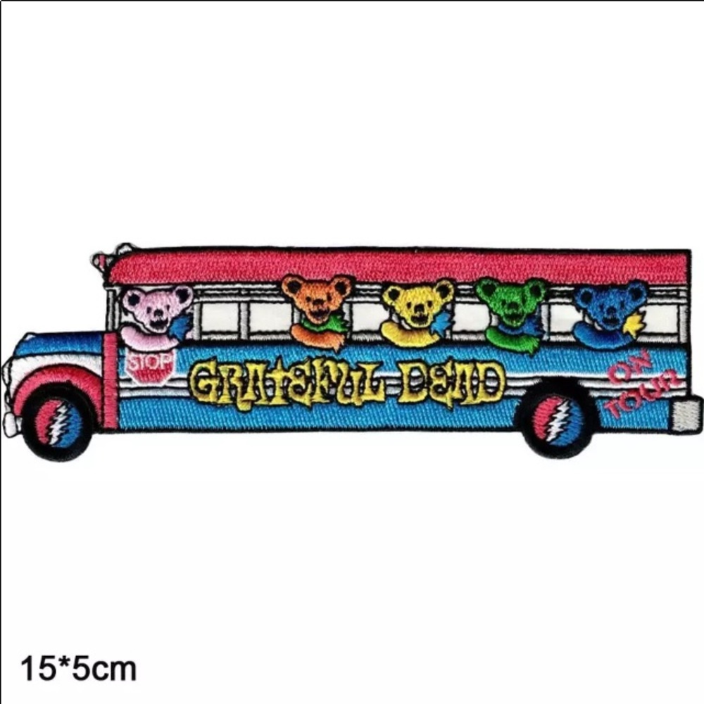 🔥Greatful Bus Iron On Embroidered Clothes Patch🔥